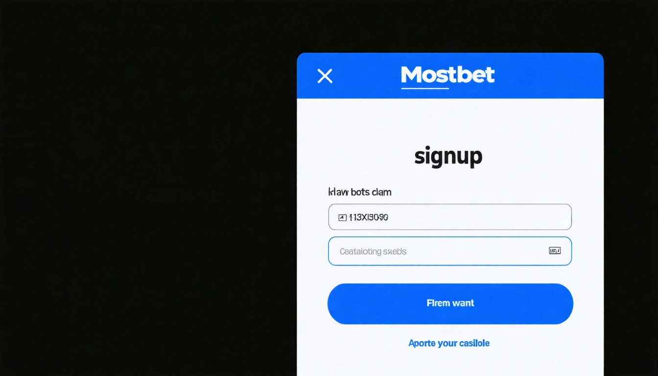 signup Mostbet